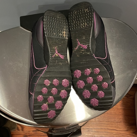 Puma size 8 purple black limited edition from Europe slip on sneakers rare - Picture 3 of 7